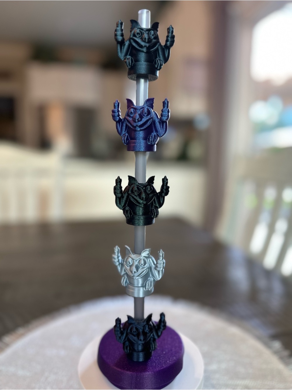 Disney Haunted Mansion Gargoyle Stanley Straw Topper Set